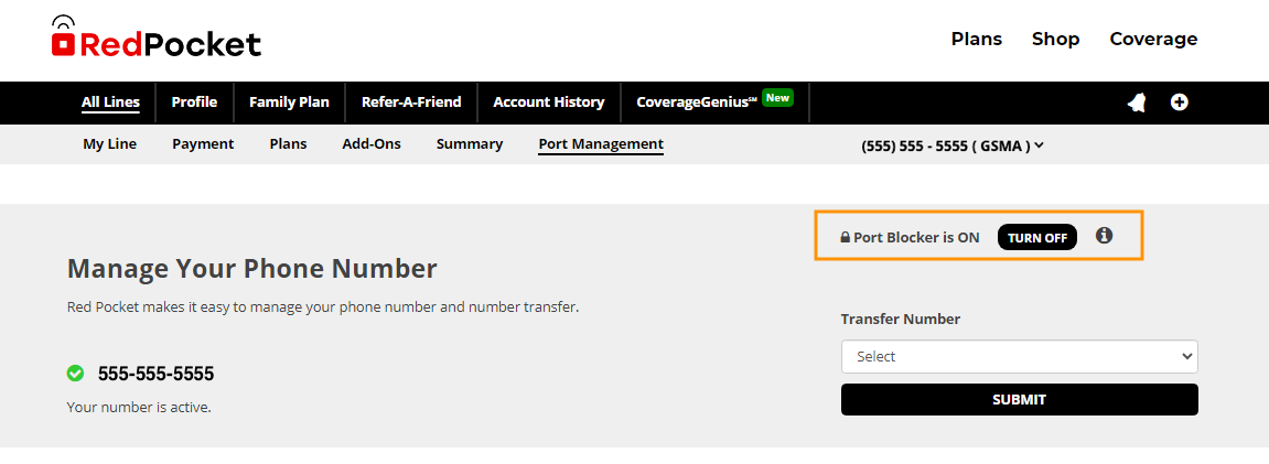 xfinity transfer number to another carrier